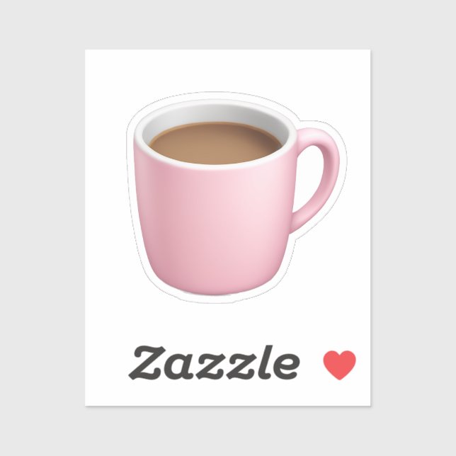 Cosy Pink Coffee Mug Emoji (Sheet)