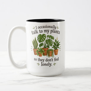 Cosy Plant Parent Talk To My Plants Coffee Mug