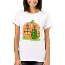 Cosy Pumpkin House Cute Autumn Fall Cartoon Design