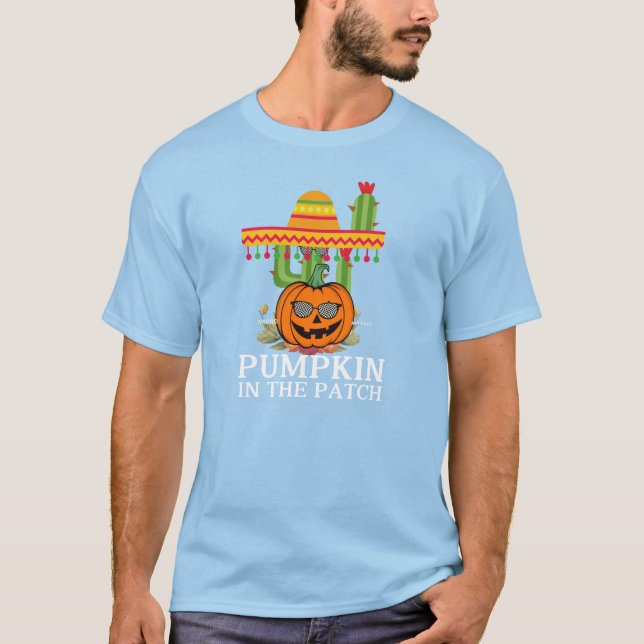 Cosy Pumpkin Patch Graphic T-shirt (Front)