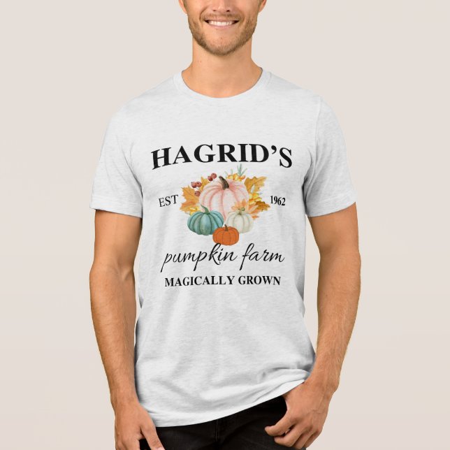 Cosy Pumpkin Patch Graphic T-shirt Tri-Blend Shirt (Front)