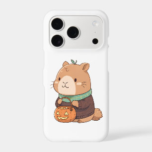 Cosy Pumpkin Sweater Capybara Autumn Leaves