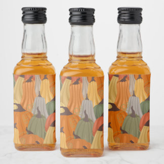 Cosy pumpkins liquor bottle label