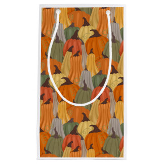Cosy pumpkins small gift bag