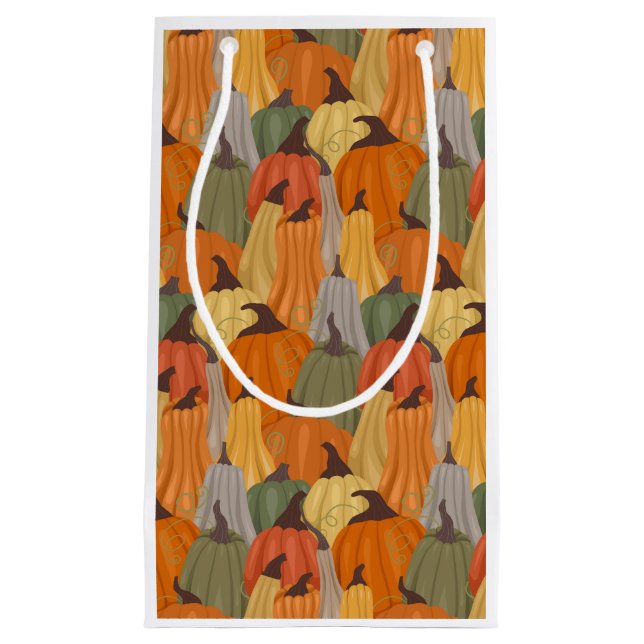 Cosy pumpkins small gift bag (Front)