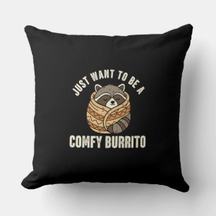 Cosy Racoon Burrito Pillow