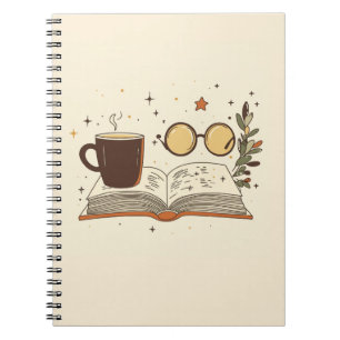 Cosy Reading Coffee Aesthetic Notebook