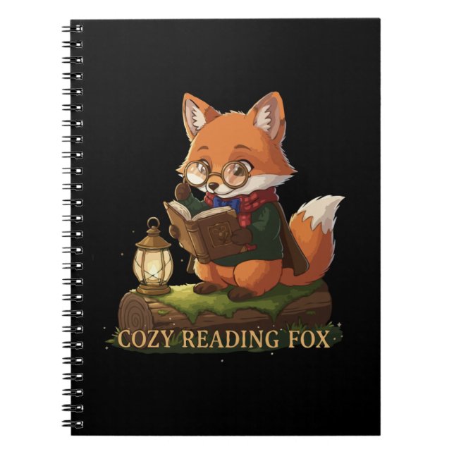 Cosy Reading Fox | Cute Whimsical Book Lover  (Front)