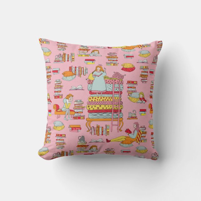 Cosy reading - Princess and the pea Cushion (Front)