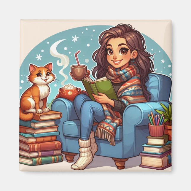Cosy Reading Time Magnet (Front)