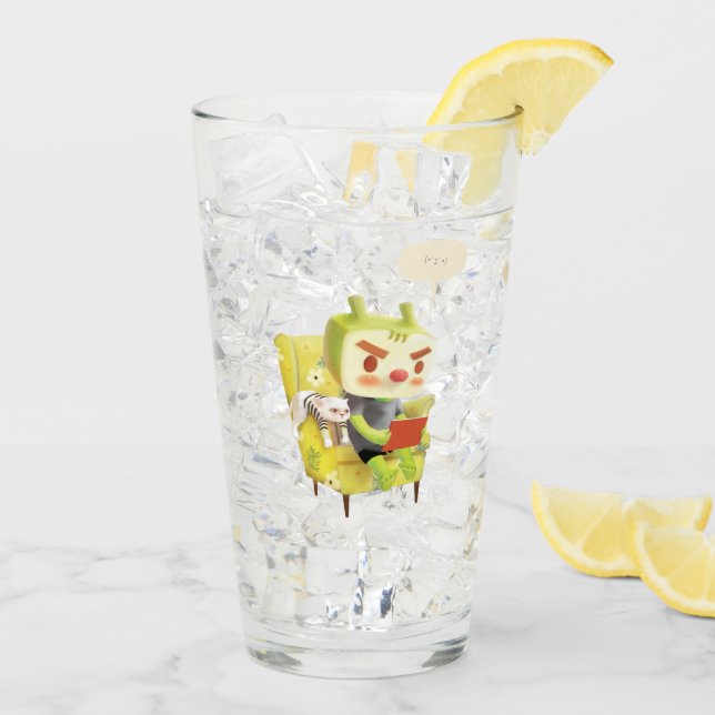 Cosy Reading Time with Pet Glass (Back Ice)