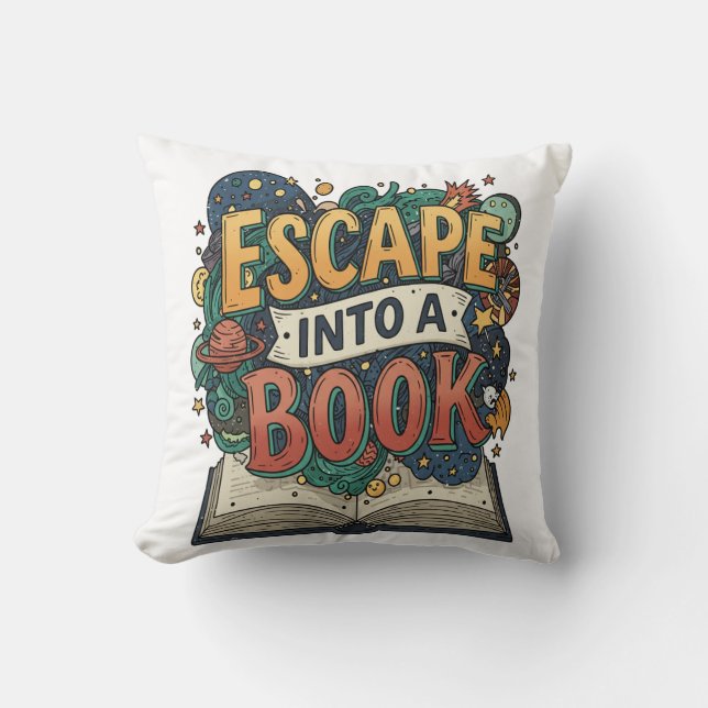 Cosy Reads, Casual Threads Cushion (Front)