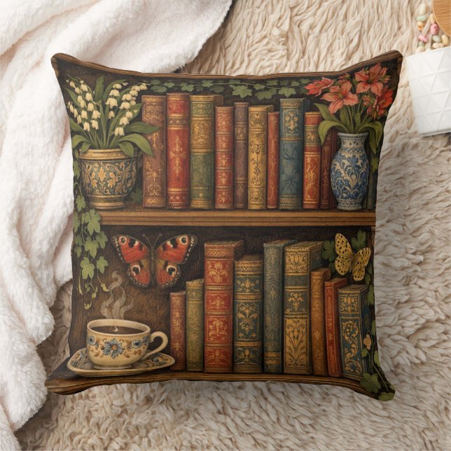 Cosy retro book shelf cushion (Blanket)