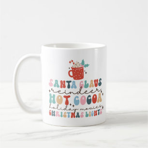 Cosy Retro Christmas Colourful Fun Coffee Mug