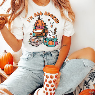 Cosy Retro I’m All Booked Fall Reading T-Shirt