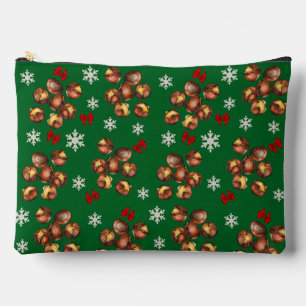 Cosy Roasted Chestnuts And Snowflakes Winter Accessory Pouch