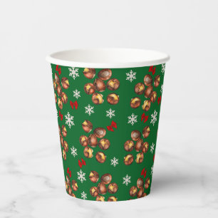 Cosy Roasted Chestnuts And Snowflakes Winter Paper Cups