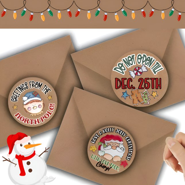 Cosy Rustic Christmas Kraft Theme Classic Stickers (Creator Uploaded)