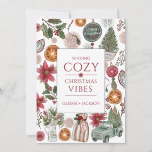 Cosy Rustic  Holiday Card
