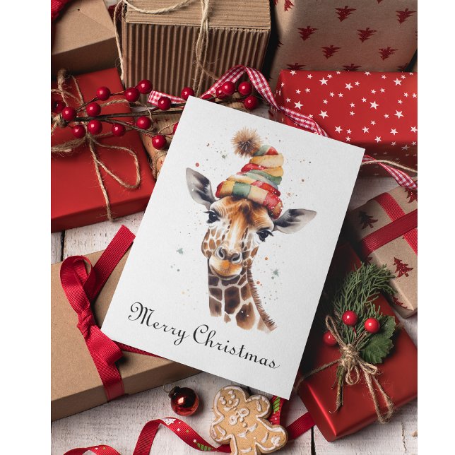 Cosy Safari Christmas, custom Holiday Card (Creator Uploaded)