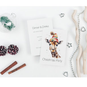 Cosy Safari Christmas, custom Invitation