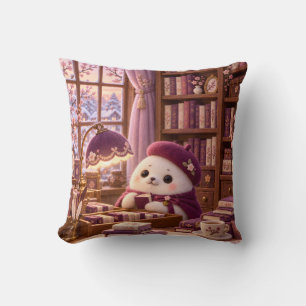 Cosy Seal Plum Library Reading Nook Cushion