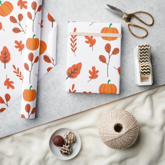 Cosy Seamless Wrapping Paper for Fall (Crafts)