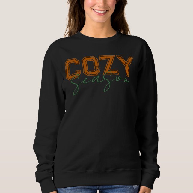 Cosy season autumn fall design sweatshirt (Front)