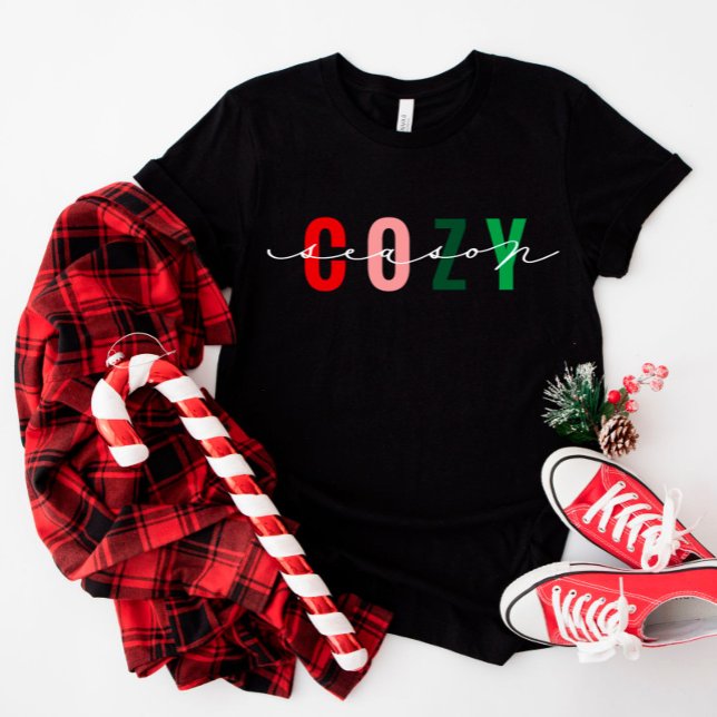 Cosy Season Cute Calligraphy Holiday Shirt (Creator Uploaded)