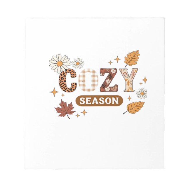 Cosy Season Oversized T-Shirt Notepad (Front)