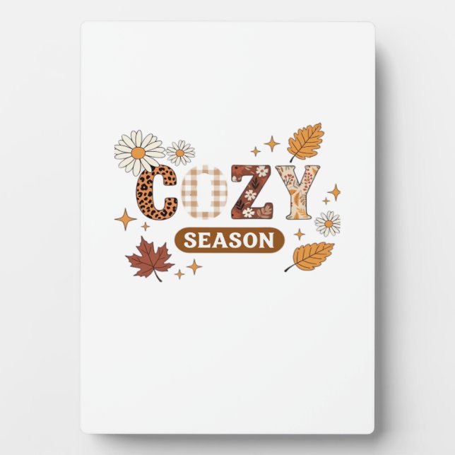 Cosy Season Oversized T-Shirt Plaque (Front)