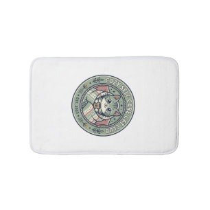 Cosy Self Care Cat Cat Graphic Tee Art - Cosy Self Bath Mat
