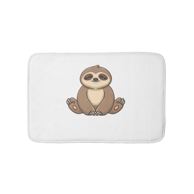 Cosy Sloth Classic T-Shirt Bath Mat (Front)
