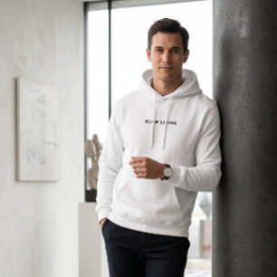 Cosy Slow Living Typography Minimalist Aesthetic Hoodie