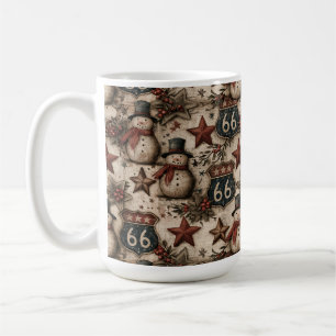 Cosy Snowman Route 66 Coffee Moments Mug