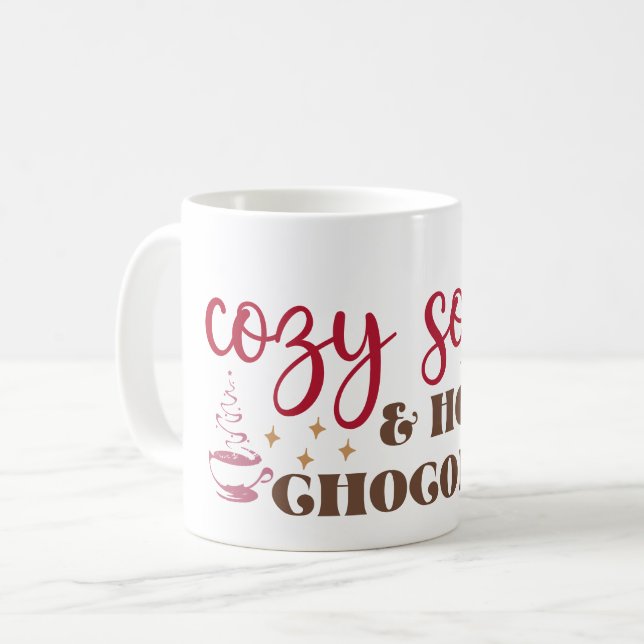 Cosy Socks - Christmas Coffee Mug (Front Left)