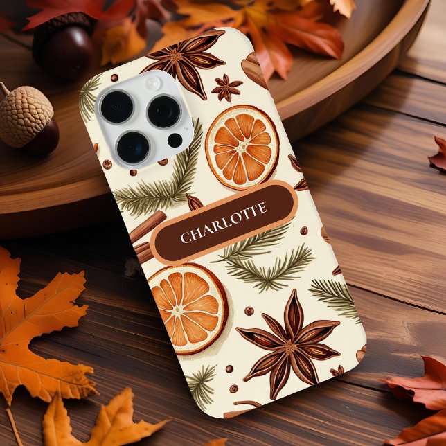 Cosy Spice Pattern – Custom Name Case-Mate iPhone Case (Creator Uploaded)