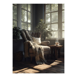 Cosy Sunlit Armchair Nook Photo Print