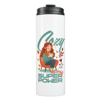 Cosy Superpower Vibes Tumbler