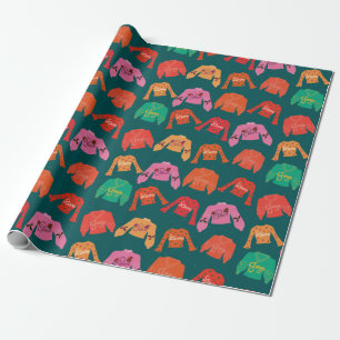 Cosy sweaters Christmas wrapping paper