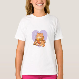 Cosy Sweet Potato Cat Kids T-Shirt