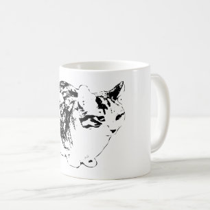 Cosy Tabby on Winter Watch Coffee Mug