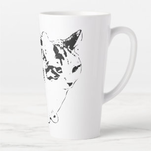 Cosy Tabby on Winter Watch Latte Mug