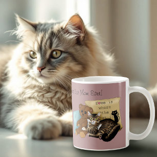 Cosy Tabby Pink Mother's Day Coffee Mug