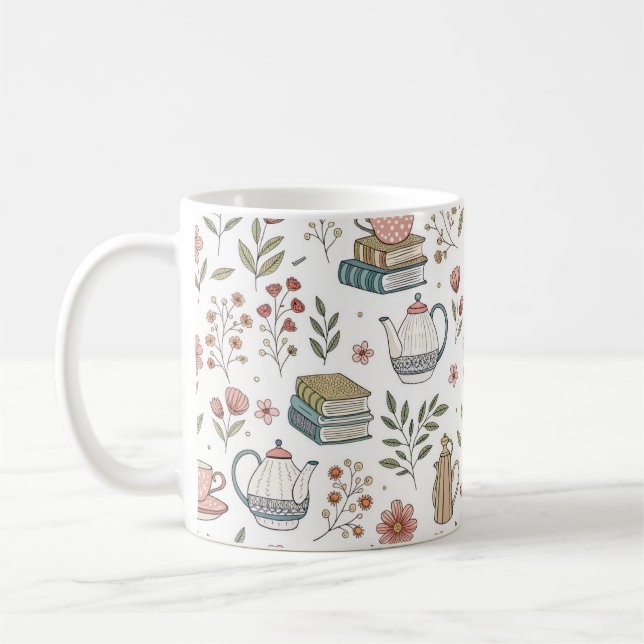 Cosy Tea & Books Mug (Left)