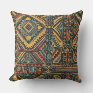 Cosy Teal "Centuries-Old Geometric Elegance" Accen Cushion