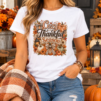 Cosy Thankful Season Thanksgiving T-Shirt