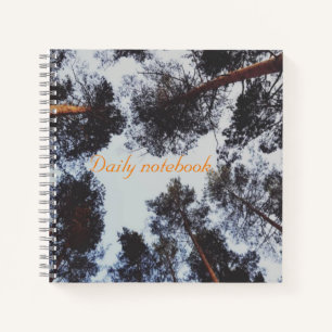 Cosy trees photo daily notebook