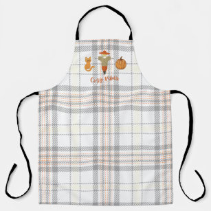Cosy Vibes Fall Quote Autumn Pumpkin Thanksgiving  Apron