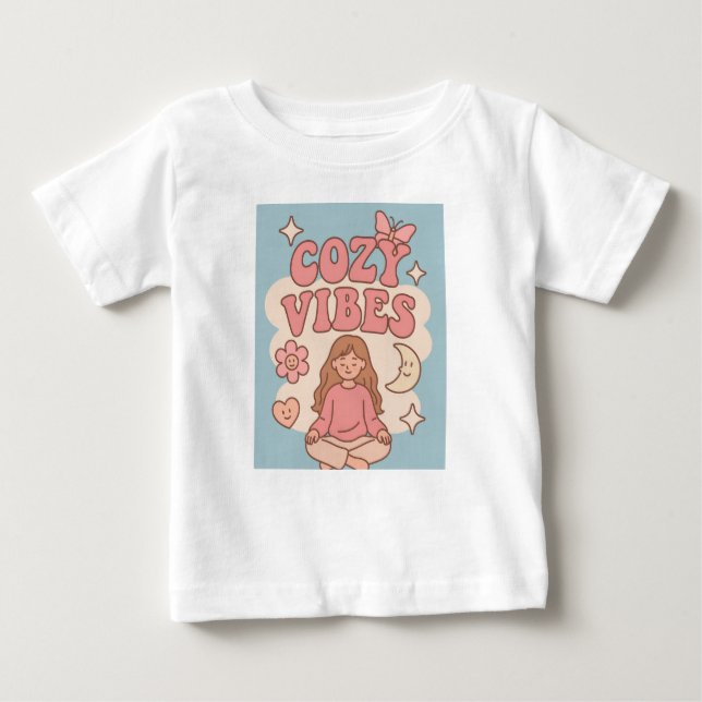 cosy vibes girl t shirt (Front)